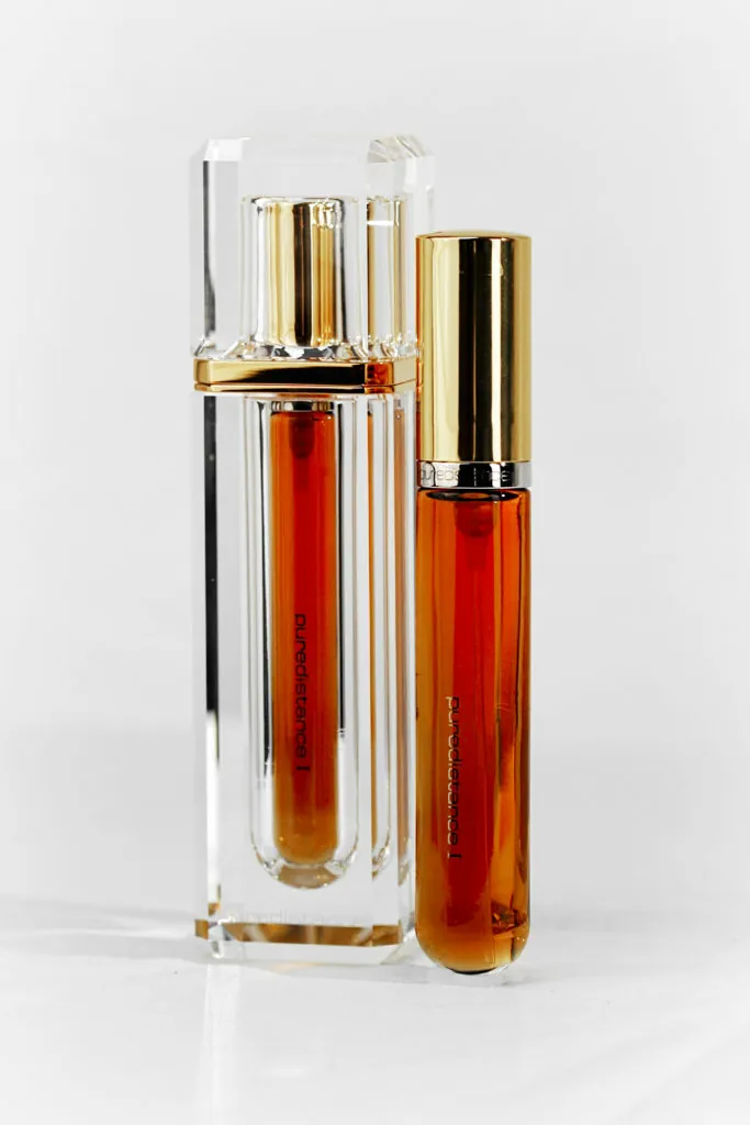 Puredistance 1 Perfume inside a limited edition Crystal Perfume Column