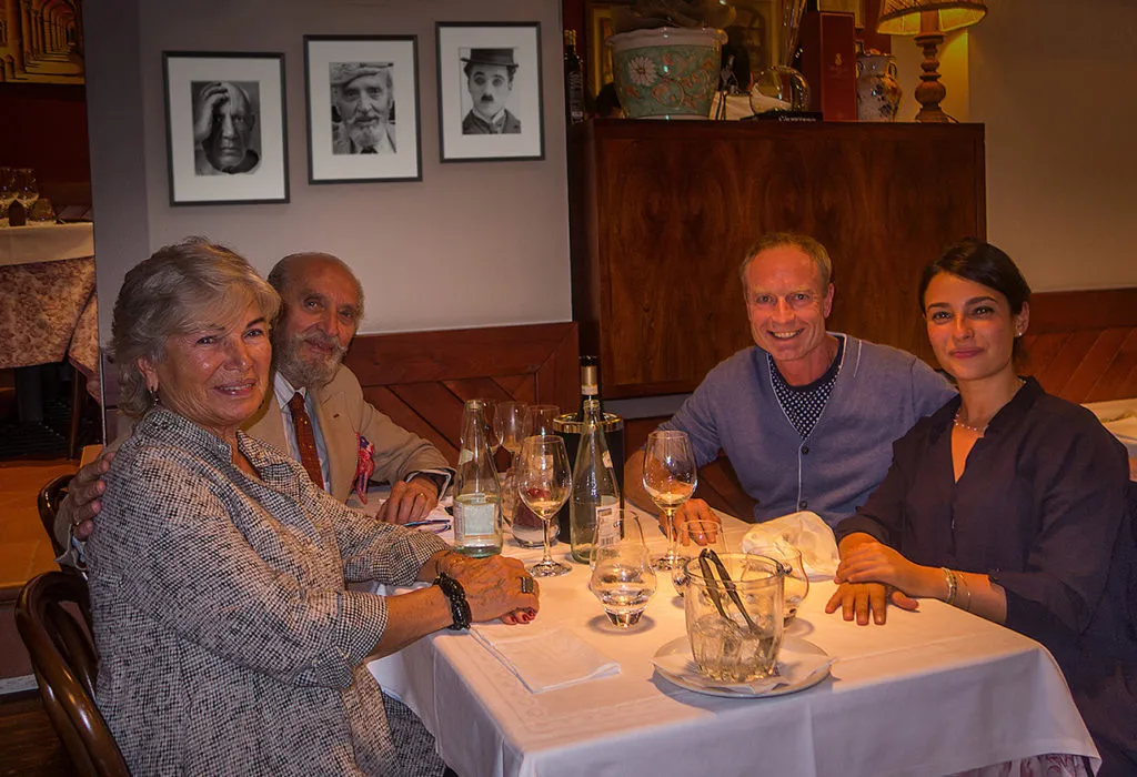 Puredistance Founder Jan Ewoud Vos together with Giovanni, Lia and Virginia of Sacro Cuore Bologna
