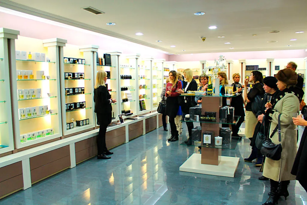 Nele Tammiste presenting the Puredistance Master Perfume collection at a VIP event in boutique Neroli in Riga, Latvia