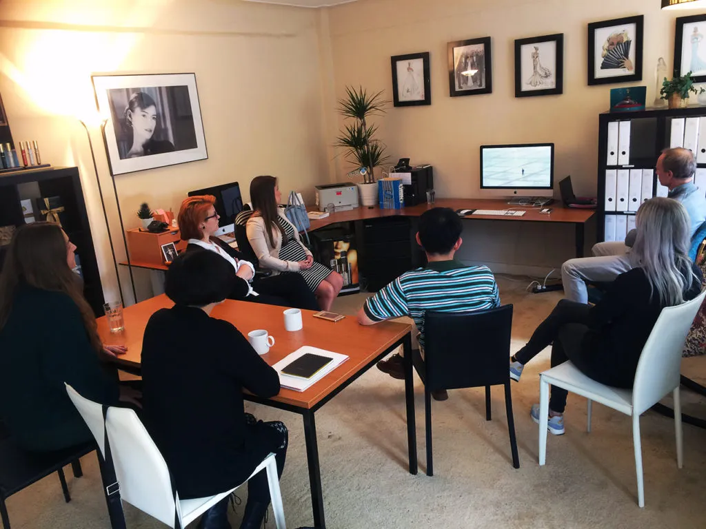 The Puredistance Team together with Sachi & Chi Wai watching the Puredistance WARSZAWA Movie